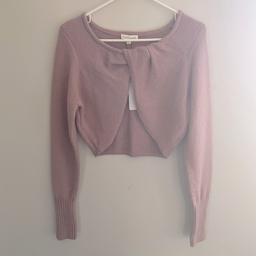 For Love & Lemons Front Twist Sweater
